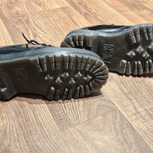 Original Platform Dr. Martens Oxford Shoes with Yellow Stitching - Picture 3 of 5